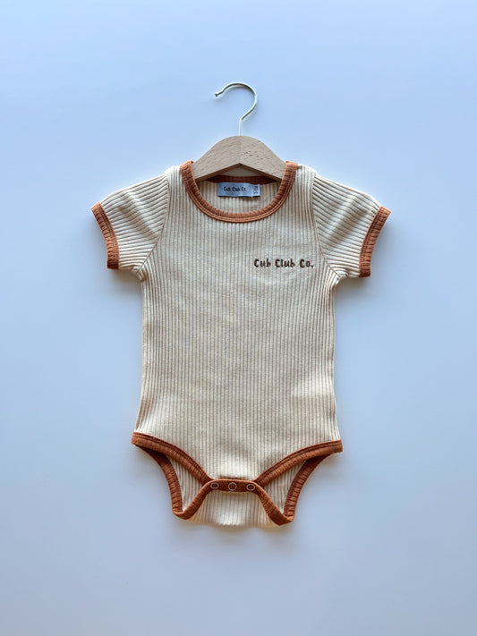 Ribbed Bodysuit - Cream