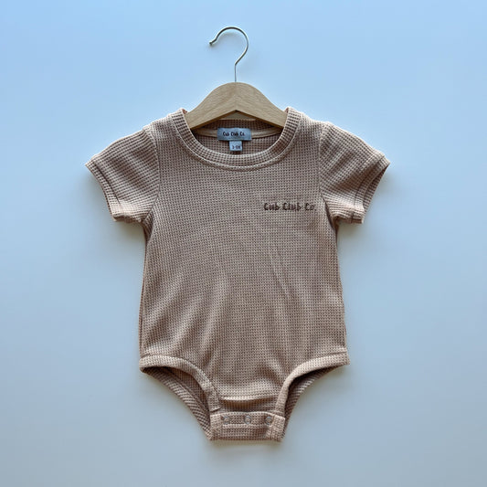 Waffle Bodysuit - Tan