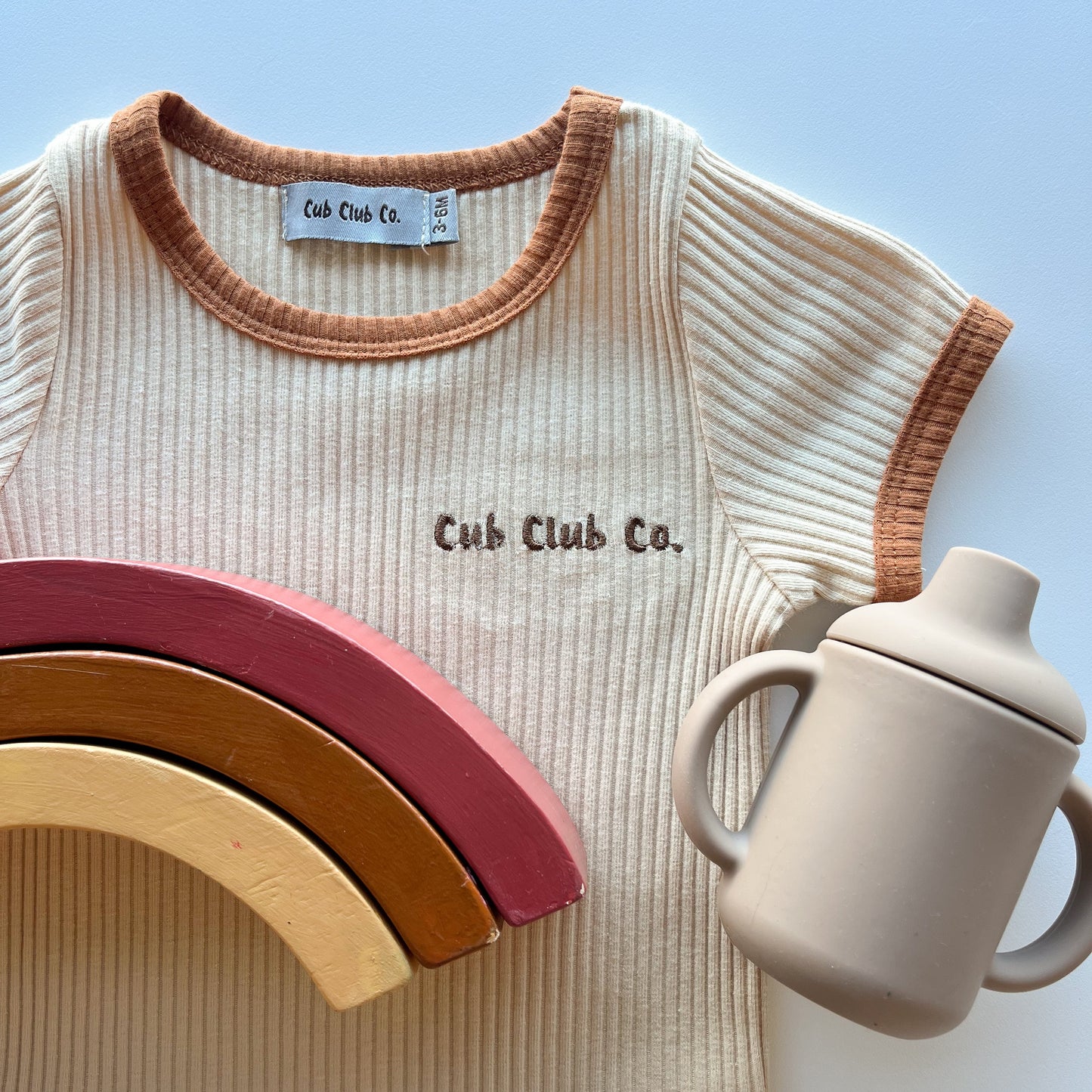 Ribbed Bodysuit - Cream