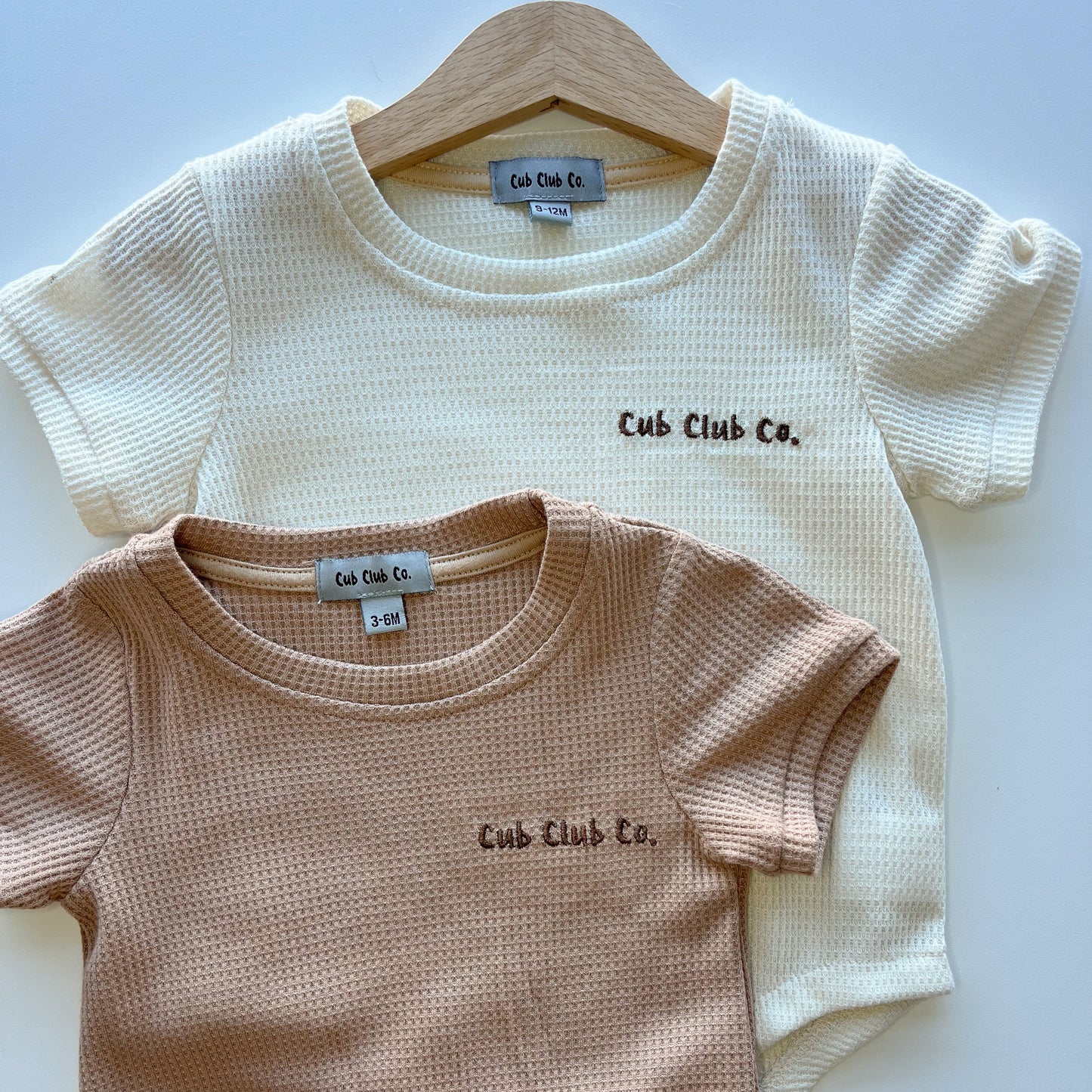 Waffle Bodysuit - Cream